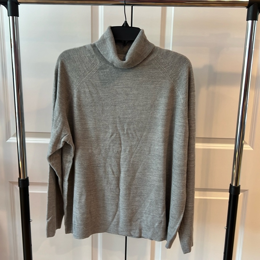 Karen Scott Woman Grey Turtleneck Sweater NWOT